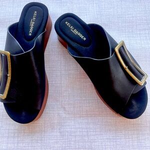 Kelsi Dagger Wide Buckle Mule Size 8.5